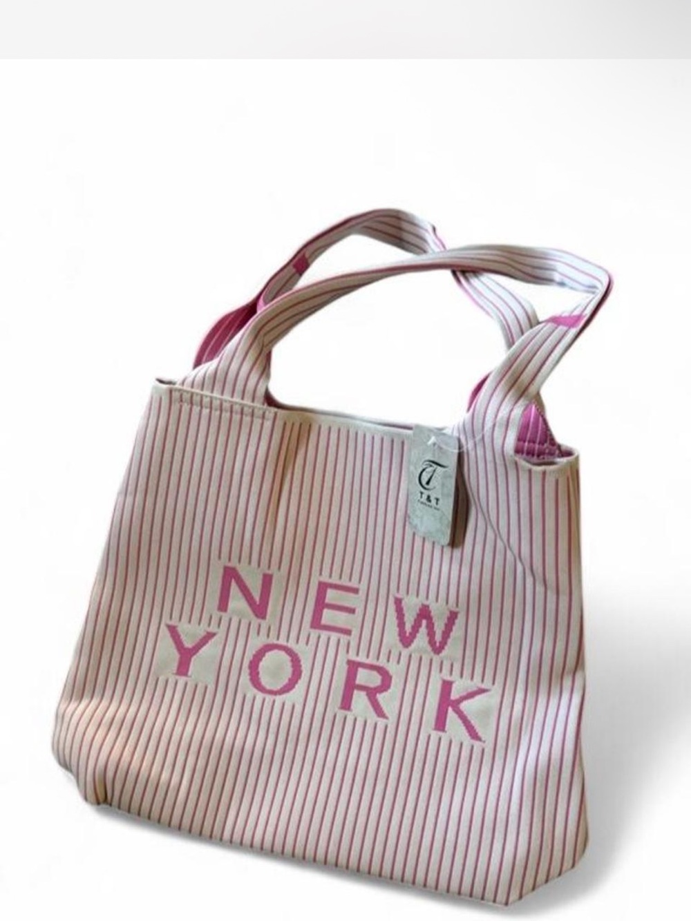NEW YORK Pink Stripe Tote Bag - Women
